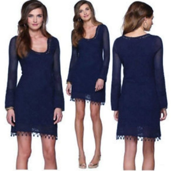 NWT LP Athena Sweater Dress in True Navy - Picture 1 of 6